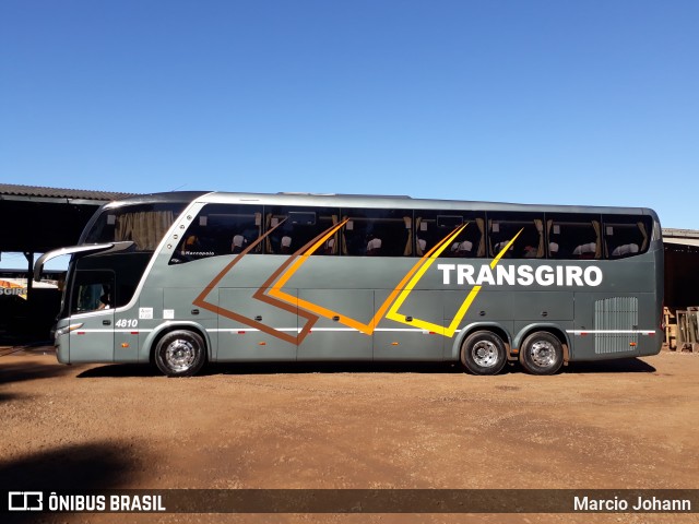 Transgiro Turismo 4810 na cidade de Marechal Cândido Rondon, Paraná, Brasil, por Marcio Johann. Número da foto: #6735015.