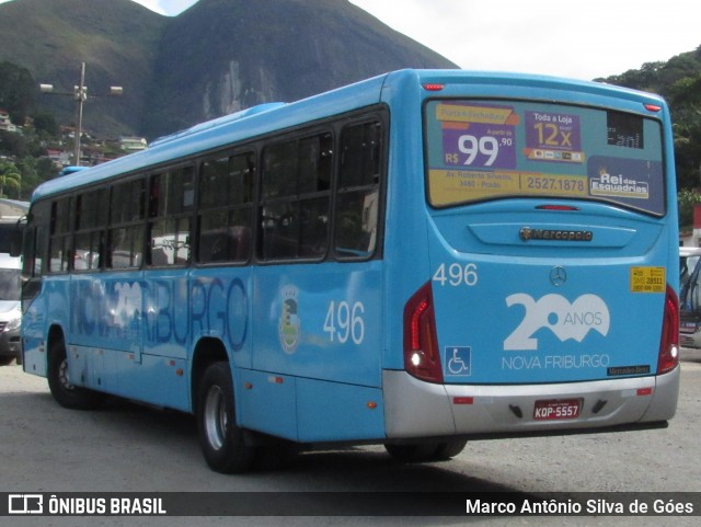 FAOL - Friburgo Auto Ônibus 496 na cidade de Nova Friburgo, Rio de Janeiro, Brasil, por Marco Antônio Silva de Góes. ID da foto: 6733223.