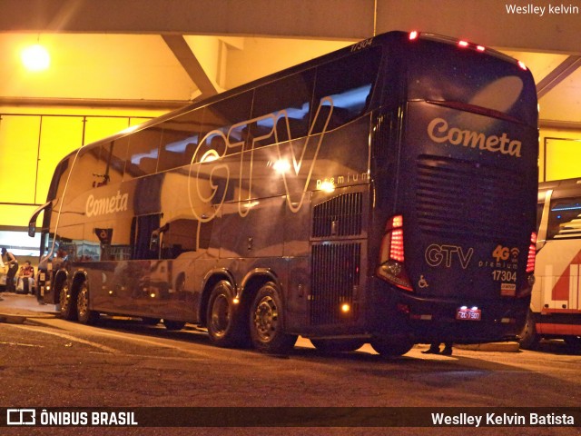 Viação Cometa 17304 na cidade de Sorocaba, São Paulo, Brasil, por Weslley Kelvin Batista. ID da foto: 6733290.