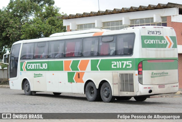 Empresa Gontijo de Transportes 21175 na cidade de Vitória da Conquista, Bahia, Brasil, por Felipe Pessoa de Albuquerque. ID da foto: 6733192.