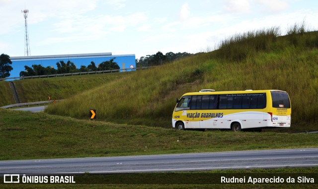 Viação Guarulhos 4210 na cidade de Mogi das Cruzes, São Paulo, Brasil, por Rudnei Aparecido da Silva. ID da foto: 6736465.