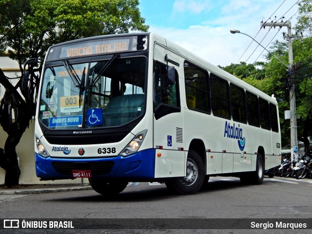 Viação Atalaia Transportes 6338 na cidade de Aracaju, Sergipe, Brasil, por Sergio Marques . ID da foto: 6736774.