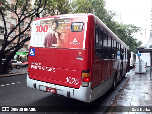 Trevo Transportes Coletivos 1026 na cidade de Porto Alegre, Rio Grande do Sul, Brasil, por Davi Borba. Número da foto: #6735376.