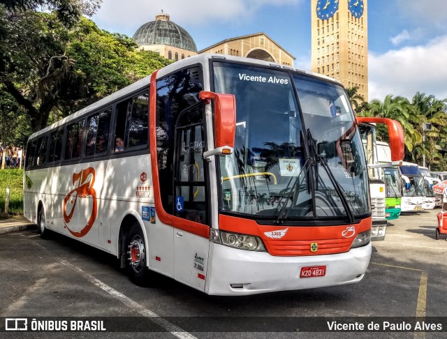 J3 Turismo 1365 na cidade de Aparecida, São Paulo, Brasil, por Vicente de Paulo Alves. ID da foto: 6737785.