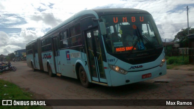 SOUL - Sociedade de Ônibus União Ltda. 7487 na cidade de Alvorada, Rio Grande do Sul, Brasil, por Max Ramos. Número da foto: #6736937.