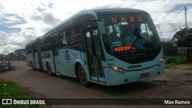 SOUL - Sociedade de Ônibus União Ltda. 7487 na cidade de Alvorada, Rio Grande do Sul, Brasil, por Max Ramos. ID da foto: 6736937.