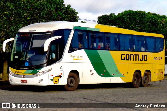 Empresa Gontijo de Transportes 18075 na cidade de Vitória da Conquista, Bahia, Brasil, por Andrey Gustavo. ID da foto: 6737570.