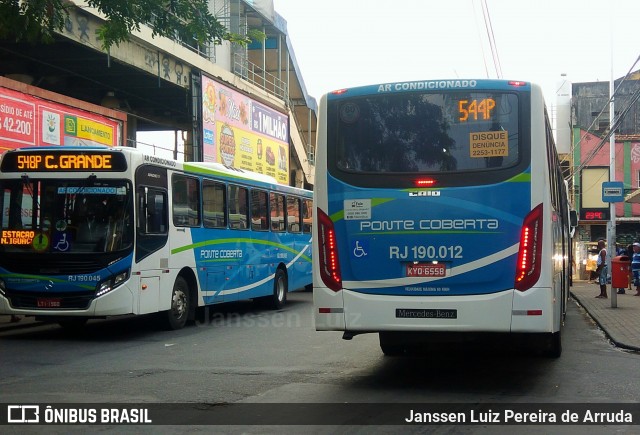 Viação Ponte Coberta RJ 190.012 na cidade de Nova Iguaçu, Rio de Janeiro, Brasil, por Janssen Luiz Pereira de Arruda. Número da foto: #6735850.