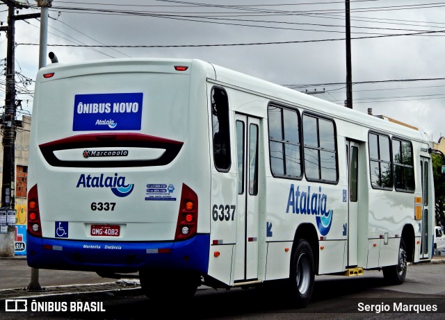 Viação Atalaia Transportes 6337 na cidade de Aracaju, Sergipe, Brasil, por Sergio Marques . ID da foto: 6737948.