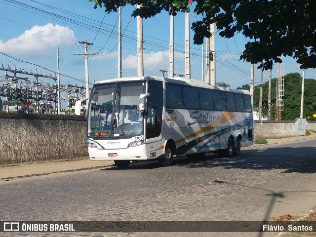 Empresas de Transportes Santana e São Paulo 2100 na cidade de Cruz das Almas, Bahia, Brasil, por Flávio  Santos. ID da foto: 6735339.