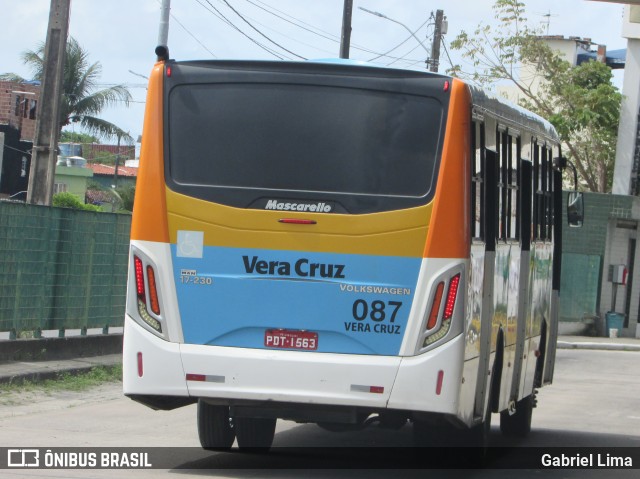 Expresso Vera Cruz 087 na cidade de Cabo de Santo Agostinho, Pernambuco, Brasil, por Gabriel Lima. ID da foto: 6736665.