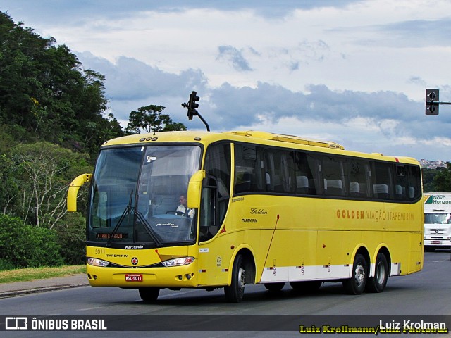 Viação Itapemirim 5011 na cidade de Juiz de Fora, Minas Gerais, Brasil, por Luiz Krolman. ID da foto: 6735323.