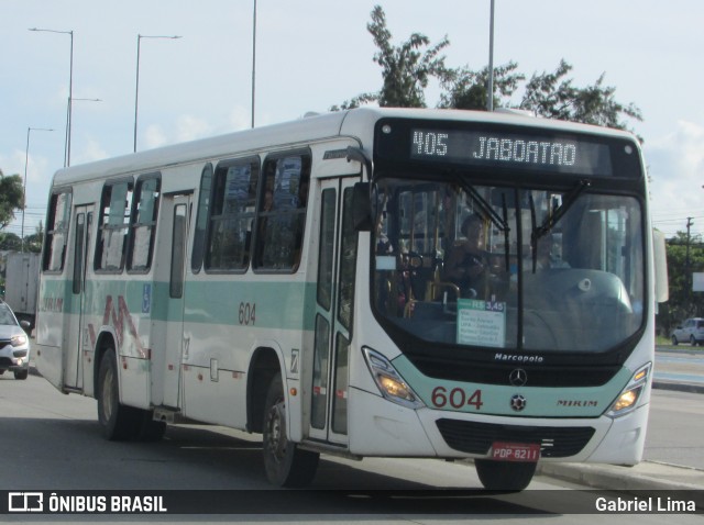 Viação Mirim 604 na cidade de Jaboatão dos Guararapes, Pernambuco, Brasil, por Gabriel Lima. Número da foto: #6736632.