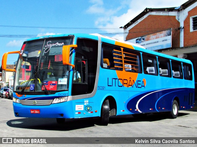 Litorânea Transportes Coletivos 5091 na cidade de Ubatuba, São Paulo, Brasil, por Kelvin Silva Caovila Santos. ID da foto: 6739456.