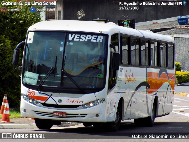 Vesper Transportes 560 na cidade de Jundiaí, São Paulo, Brasil, por Gabriel Giacomin de Lima. Número da foto: #6739191.