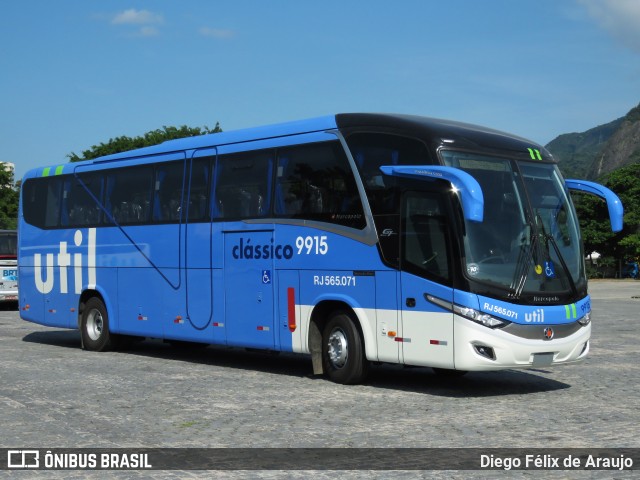 UTIL - União Transporte Interestadual de Luxo RJ 565.071 na cidade de Rio de Janeiro, Rio de Janeiro, Brasil, por Diego Félix de Araujo. ID da foto: 6739438.