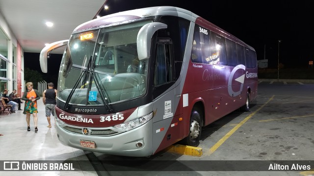 Expresso Gardenia 3485 na cidade de Formiga, Minas Gerais, Brasil, por Ailton Alves. Número da foto: #6742439.