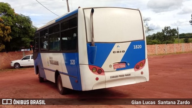 Transpaim Transportes 1820 na cidade de Pimenta Bueno, Rondônia, Brasil, por Gian Lucas  Santana Zardo. ID da foto: 6741671.