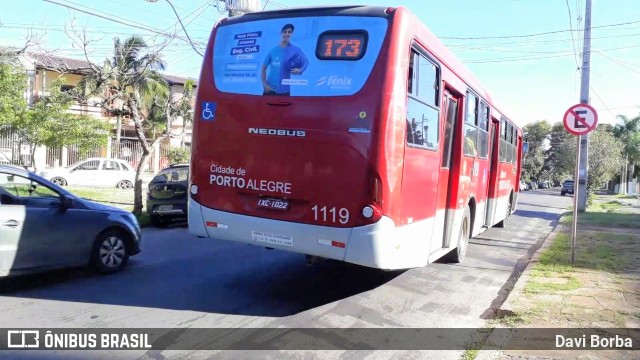 Trevo Transportes Coletivos 1119 na cidade de Porto Alegre, Rio Grande do Sul, Brasil, por Davi Borba. ID da foto: 6742679.