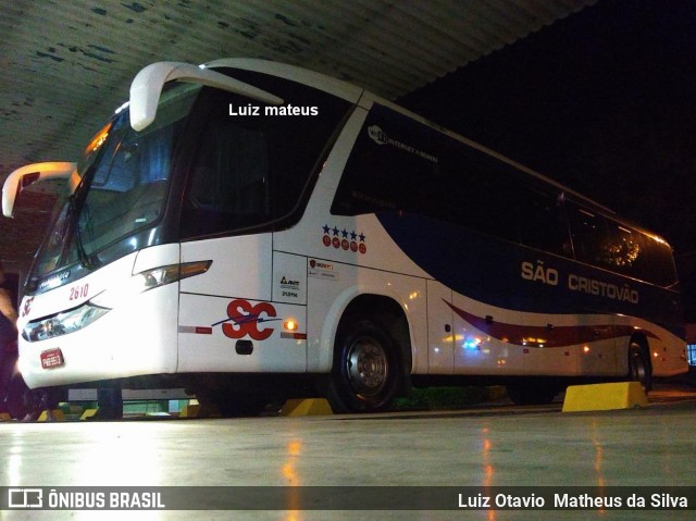Viação São Cristóvão 2610 na cidade de Itaúna, Minas Gerais, Brasil, por Luiz Otavio Matheus da Silva. Número da foto: #6740970.