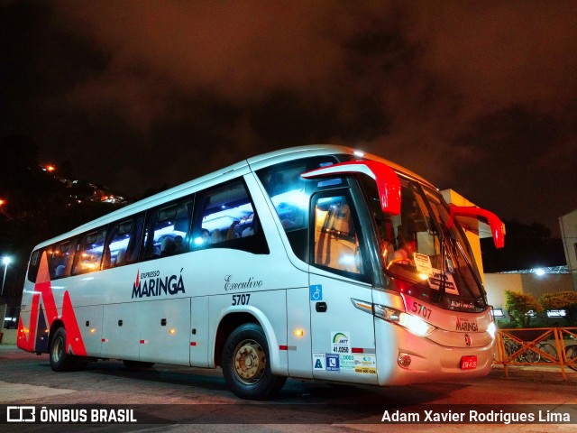 Expresso Maringá 5707 na cidade de Santos, São Paulo, Brasil, por Adam Xavier Rodrigues Lima. Número da foto: #6740586.
