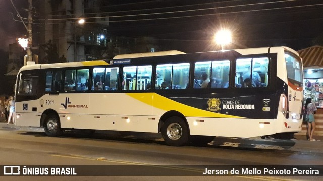 Viação Pinheiral 3011 na cidade de Volta Redonda, Rio de Janeiro, Brasil, por Jerson de Mello Peixoto Pereira. Número da foto: #6699490.