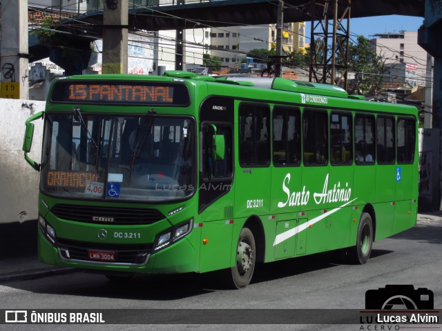 Transportes Santo Antônio DC 3.211 na cidade de Duque de Caxias, Rio de Janeiro, Brasil, por Lucas Alvim. ID da foto: 6699524.