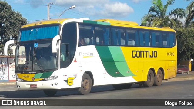 Empresa Gontijo de Transportes 14785 na cidade de Arcos, Minas Gerais, Brasil, por Diego Felipe. ID da foto: 6698663.