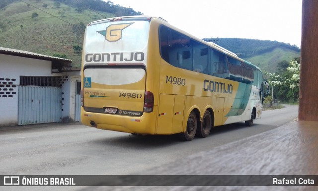 Empresa Gontijo de Transportes 14980 na cidade de Dom Silvério, Minas Gerais, Brasil, por Rafael Cota. ID da foto: 6699219.