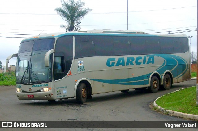 Viação Garcia 6539 na cidade de Foz do Iguaçu, Paraná, Brasil, por Vagner Valani. Número da foto: #6699636.