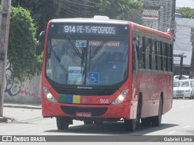 Transportadora Globo 968 na cidade de Recife, Pernambuco, Brasil, por Gabriel Lima. ID da foto: 6698297.