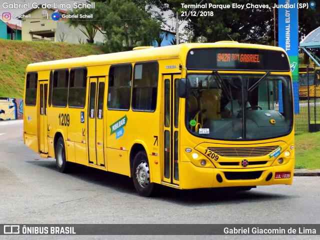 Viação Leme 1209 na cidade de Jundiaí, São Paulo, Brasil, por Gabriel Giacomin de Lima. Número da foto: #6698610.