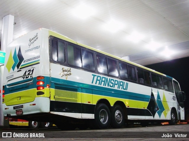 Viação Transpiauí 431 na cidade de Teresina, Piauí, Brasil, por João Victor. ID da foto: 6698417.