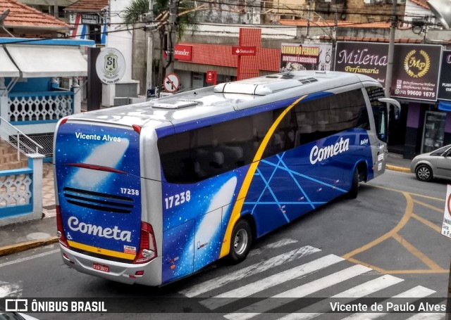 Viação Cometa 17238 na cidade de Aparecida, São Paulo, Brasil, por Vicente de Paulo Alves. Número da foto: #6698651.