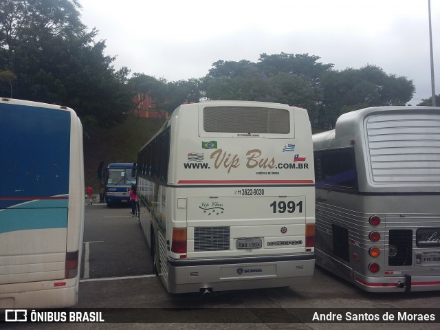 Vip Bus Comércio de Ônibus 1991 na cidade de São Paulo, São Paulo, Brasil, por Andre Santos de Moraes. ID da foto: 6743529.