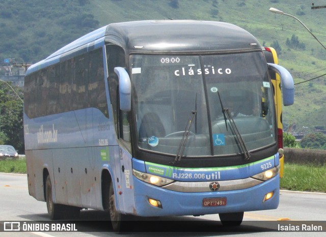UTIL - União Transporte Interestadual de Luxo 9225 na cidade de Santos Dumont, Minas Gerais, Brasil, por Isaias Ralen. ID da foto: 6744540.