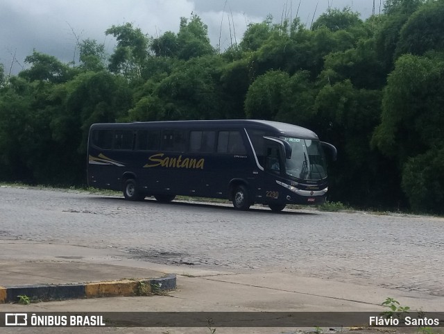 Empresas de Transportes Santana e São Paulo 2290 na cidade de Cruz das Almas, Bahia, Brasil, por Flávio  Santos. ID da foto: 6747017.