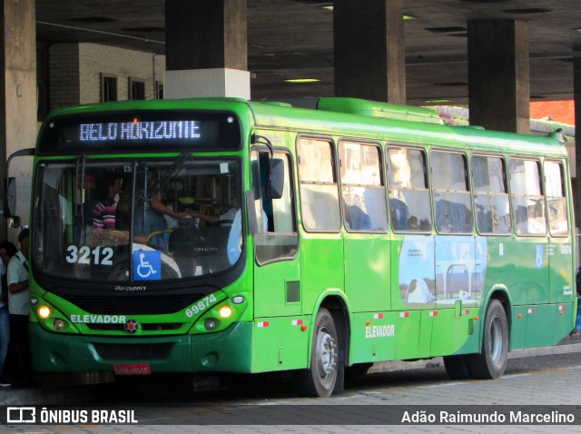 Viação Santa Edwiges 69874 na cidade de Belo Horizonte, Minas Gerais, Brasil, por Adão Raimundo Marcelino. ID da foto: 6747006.