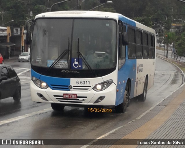 Transwolff Transportes e Turismo 6 6311 na cidade de São Paulo, São Paulo, Brasil, por Lucas Santos da Silva. Número da foto: #6745642.