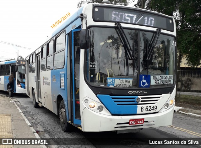 Transwolff Transportes e Turismo 6 6249 na cidade de São Paulo, São Paulo, Brasil, por Lucas Santos da Silva. Número da foto: #6746747.