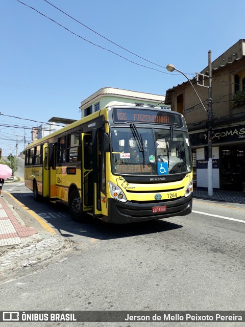 Viação Sul Fluminense 1264 na cidade de Volta Redonda, Rio de Janeiro, Brasil, por Jerson de Mello Peixoto Pereira. ID da foto: 6747569.