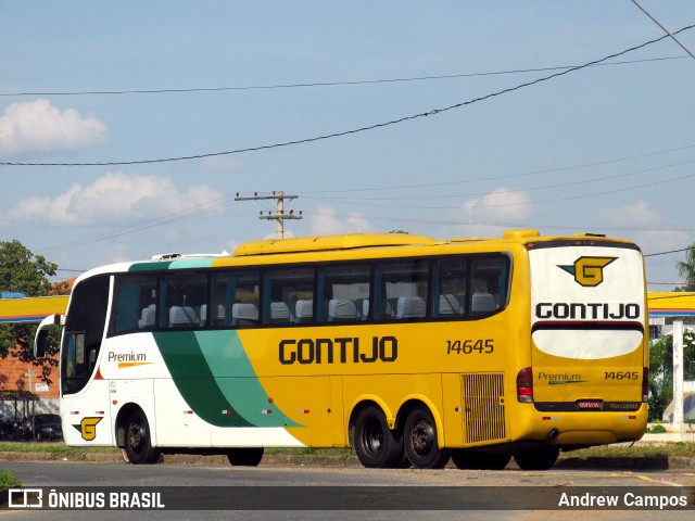 Empresa Gontijo de Transportes 14645 na cidade de Pirapora, Minas Gerais, Brasil, por Andrew Campos. ID da foto: 6747601.