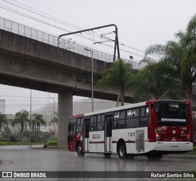 Viação Gatusa Transportes Urbanos 7 6875 na cidade de São Paulo, São Paulo, Brasil, por Rafael Santos Silva. ID da foto: 6745111.