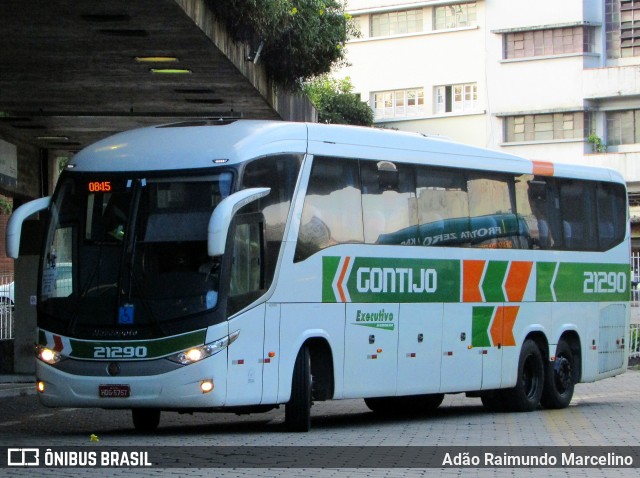 Empresa Gontijo de Transportes 21290 na cidade de Belo Horizonte, Minas Gerais, Brasil, por Adão Raimundo Marcelino. ID da foto: 6747218.