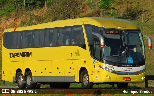 Viação Itapemirim 60535 na cidade de Betim, Minas Gerais, Brasil, por Henrique Simões. Número da foto: #6747480.
