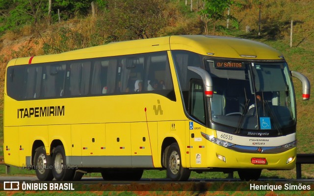 Viação Itapemirim 60535 na cidade de Betim, Minas Gerais, Brasil, por Henrique Simões. ID da foto: 6747480.