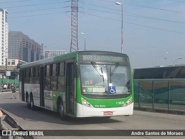 Viação Santa Brígida 1 1836 na cidade de São Paulo, São Paulo, Brasil, por Andre Santos de Moraes. ID da foto: 6746004.