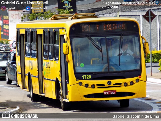 Viação Leme 1720 na cidade de Jundiaí, São Paulo, Brasil, por Gabriel Giacomin de Lima. Número da foto: #6747135.