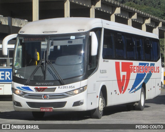 Viação Teresópolis RJ 203 054 na cidade de Teresópolis, Rio de Janeiro, Brasil, por PEDRO COUTO. ID da foto: 6748382.