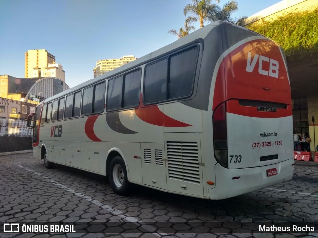 Viação Campo Belo - VCB Transportes 733 na cidade de Belo Horizonte, Minas Gerais, Brasil, por Matheus Rocha. ID da foto: 6748643.